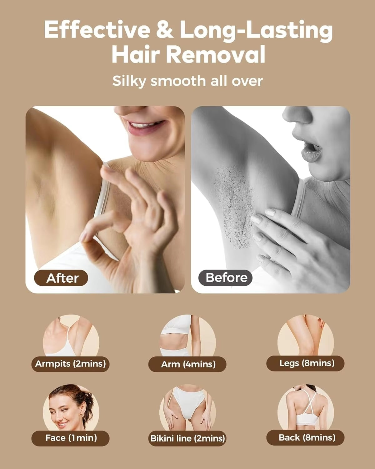 IPL Hair Removal Device | Face & Body | At-Home Use