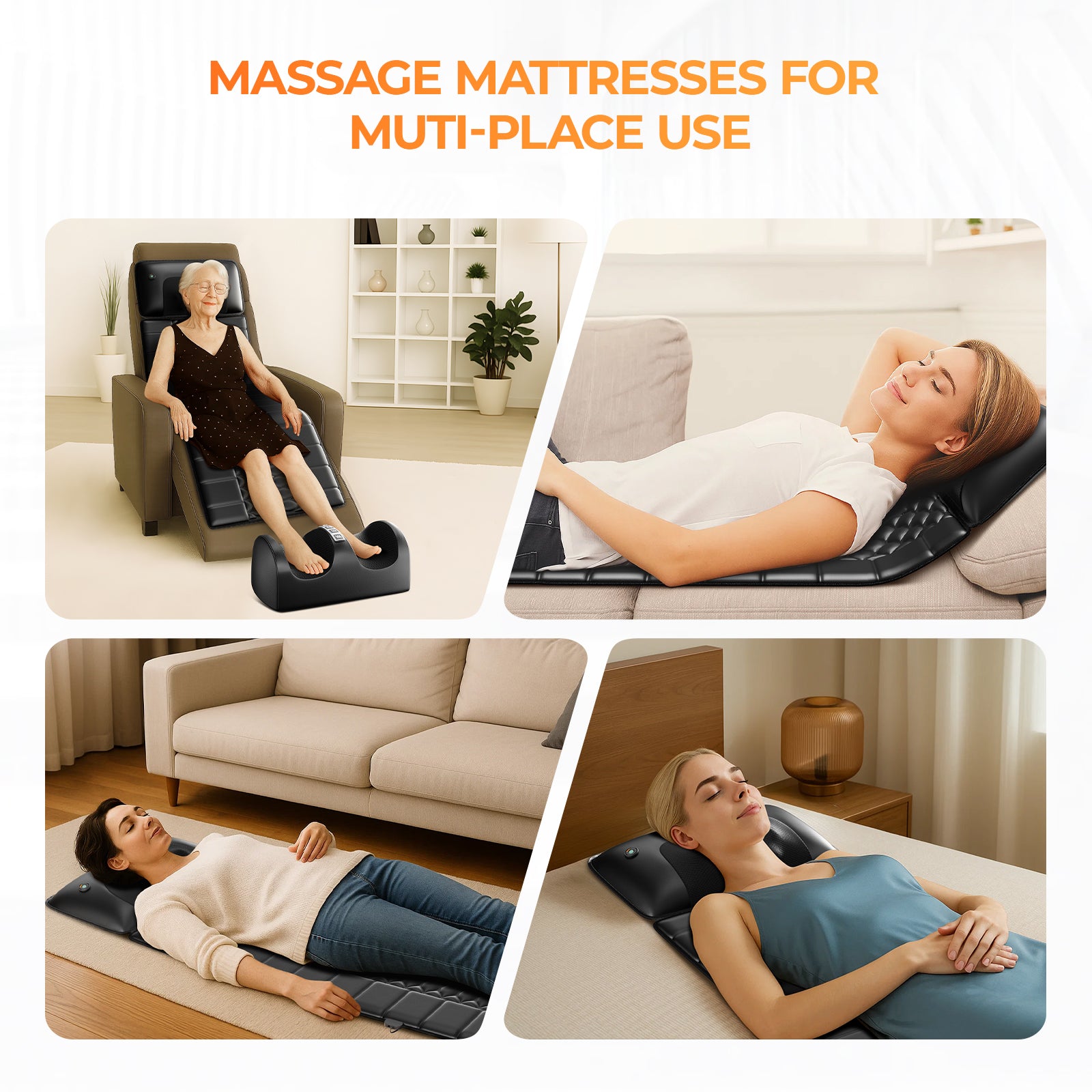3-in-1 Smart Massager | Feet Neck Full Body | Heating