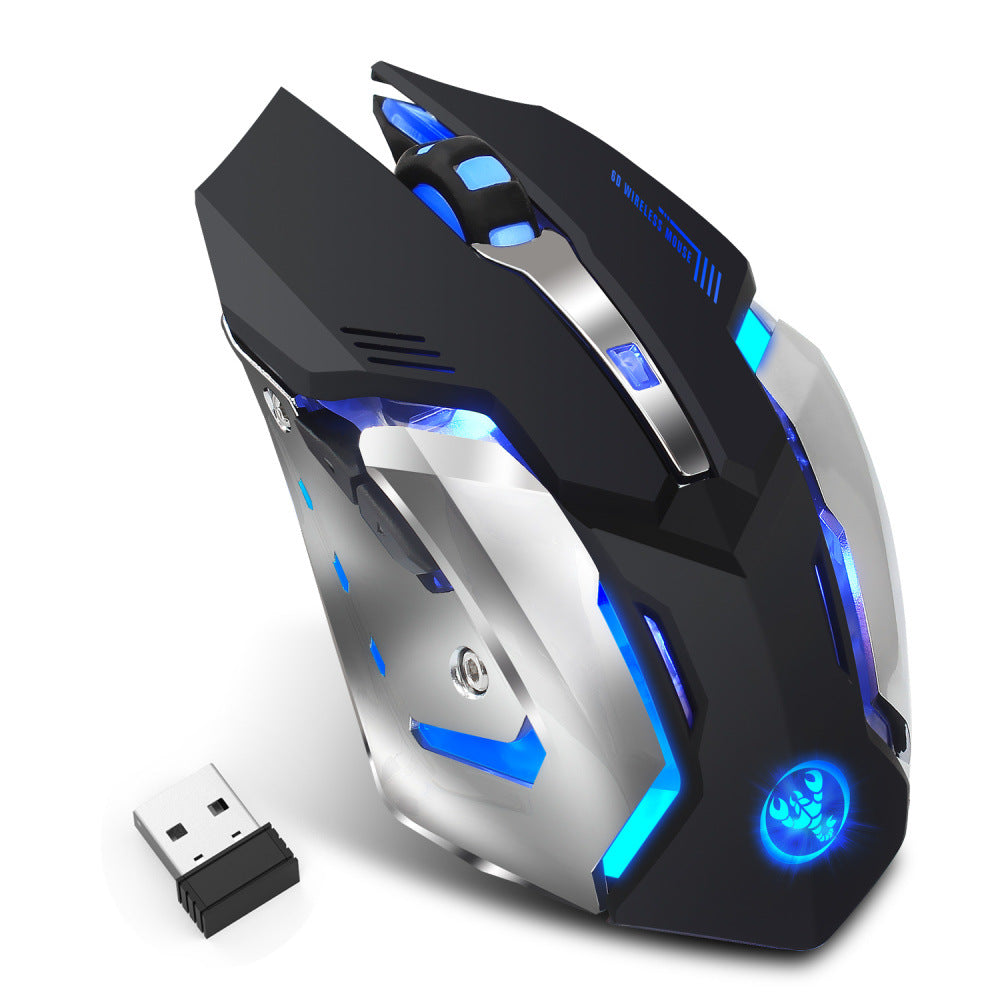 HXSJ Wireless Gaming Mouse | 2400 DPI | RGB Glow