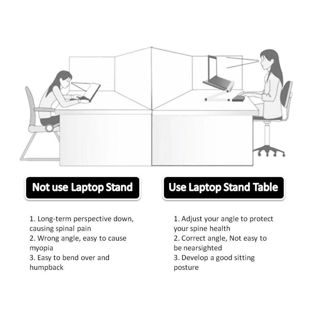 Foldable Ergonomic Laptop Stand | 360° Adjustable