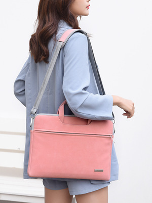 PU Leather Laptop Briefcase | 13–15.6 Inch | Men & Women