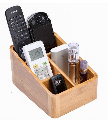 Desktop Storage Box | Multi-Compartment | Bamboo