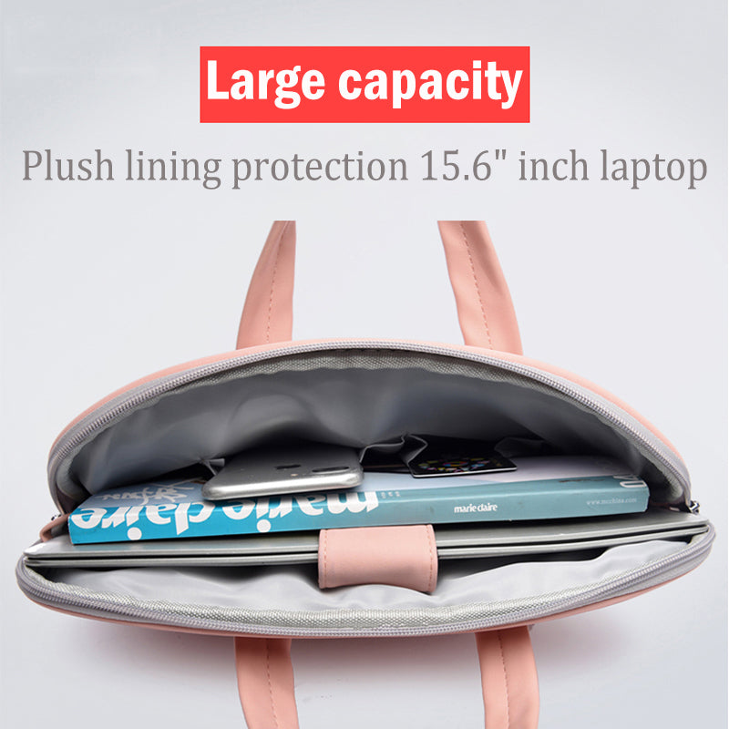 PU Leather Laptop Briefcase | 13–15.6 Inch | Men & Women