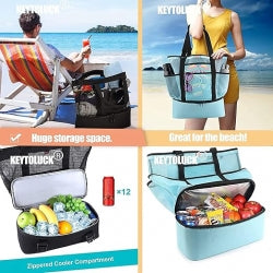 Waterproof Beach Bag With Cooler Compartment