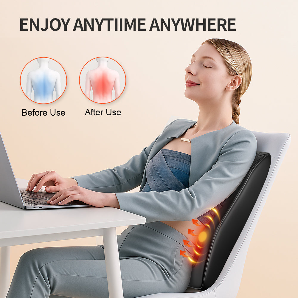 Shiatsu 3D Neck & Back Massage Pillow | Heat | Car & Home