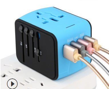 Multi-Function Power Socket | USB Ports | EU Plug