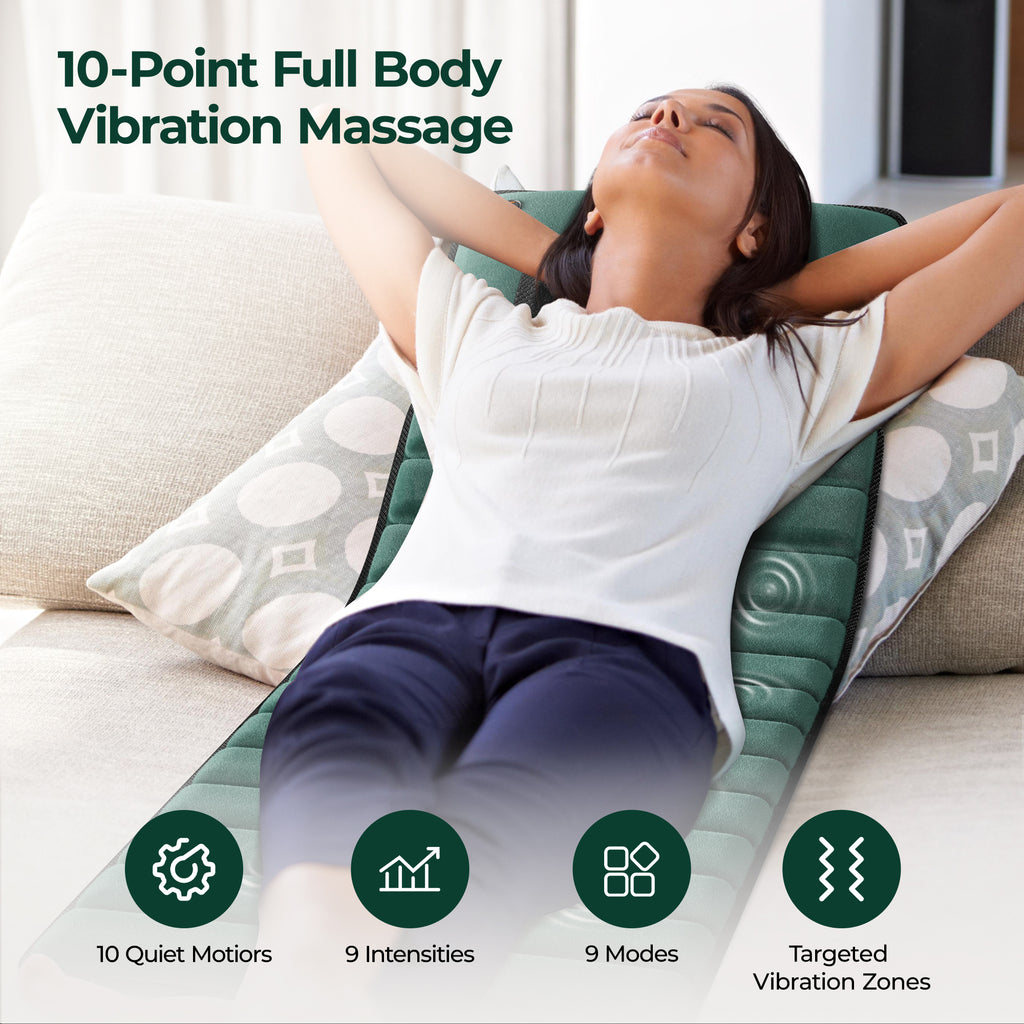 Neck Massage Pillow | Heat Therapy | Multi-Mode Remote