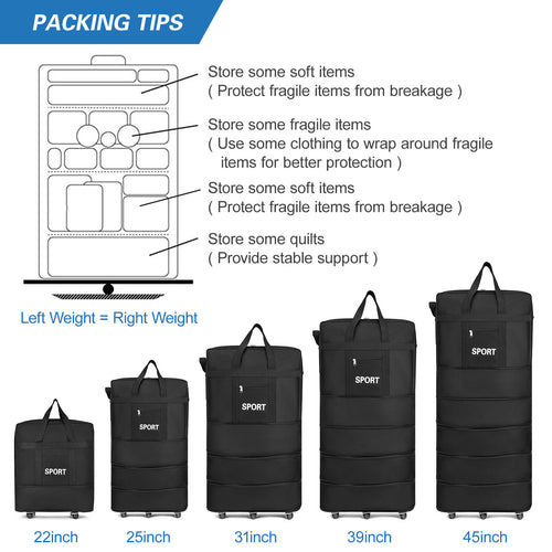 42  Extra Large Lightweight Luggage