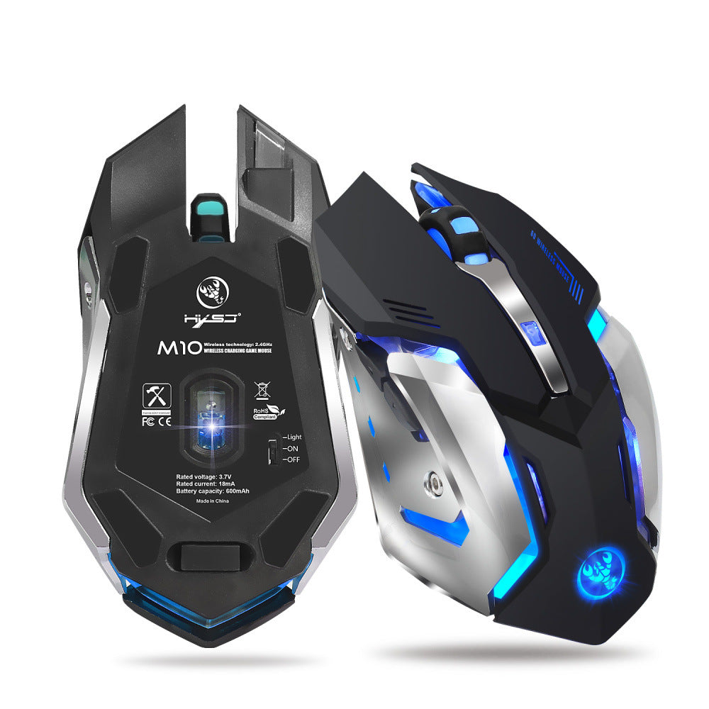 HXSJ Wireless Gaming Mouse | 2400 DPI | RGB Glow
