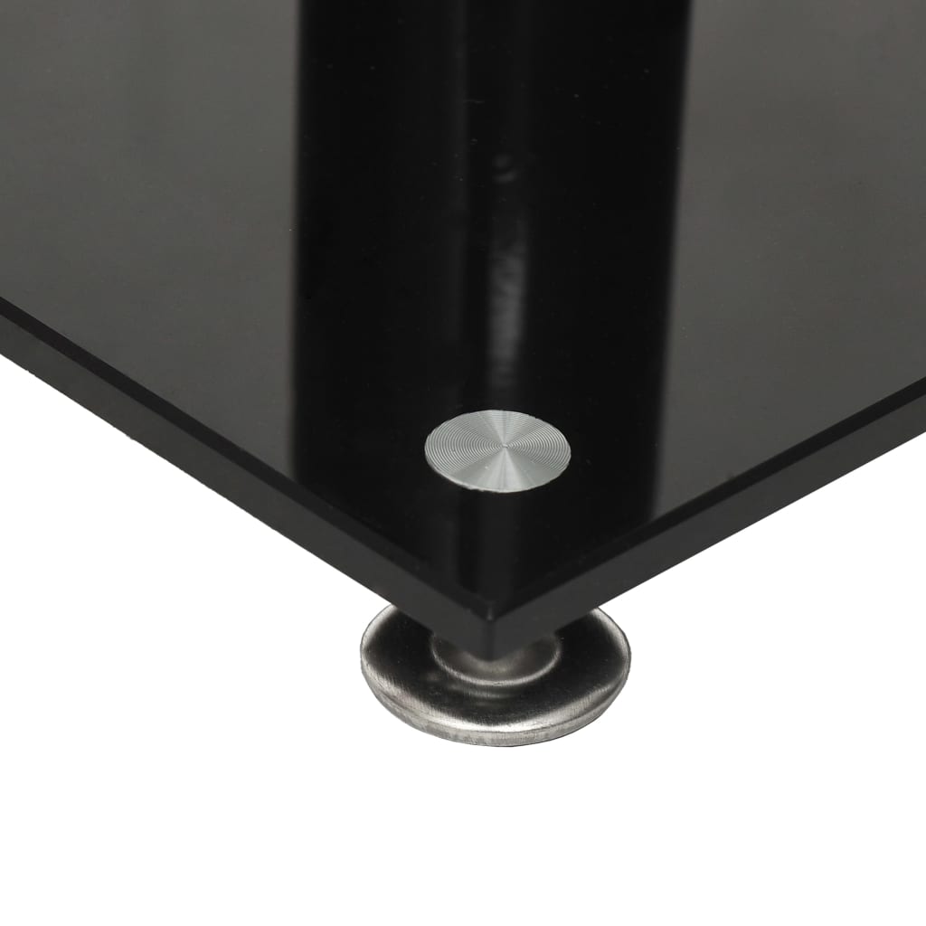 Speaker Stands, 2 pcs., Tempered Glass, 1 Column