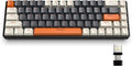 Wireless Bluetooth Mechanical Keyboard,Dual Interface   Type C& USB   For Phone--Milkshake-Red