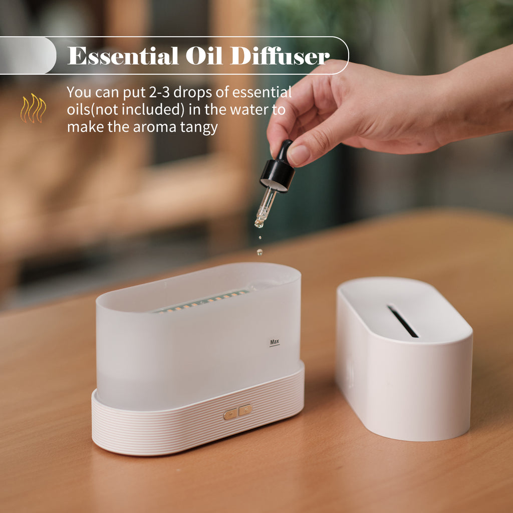 Flame Aroma Diffuser & Mist Humidifier | Auto-Off