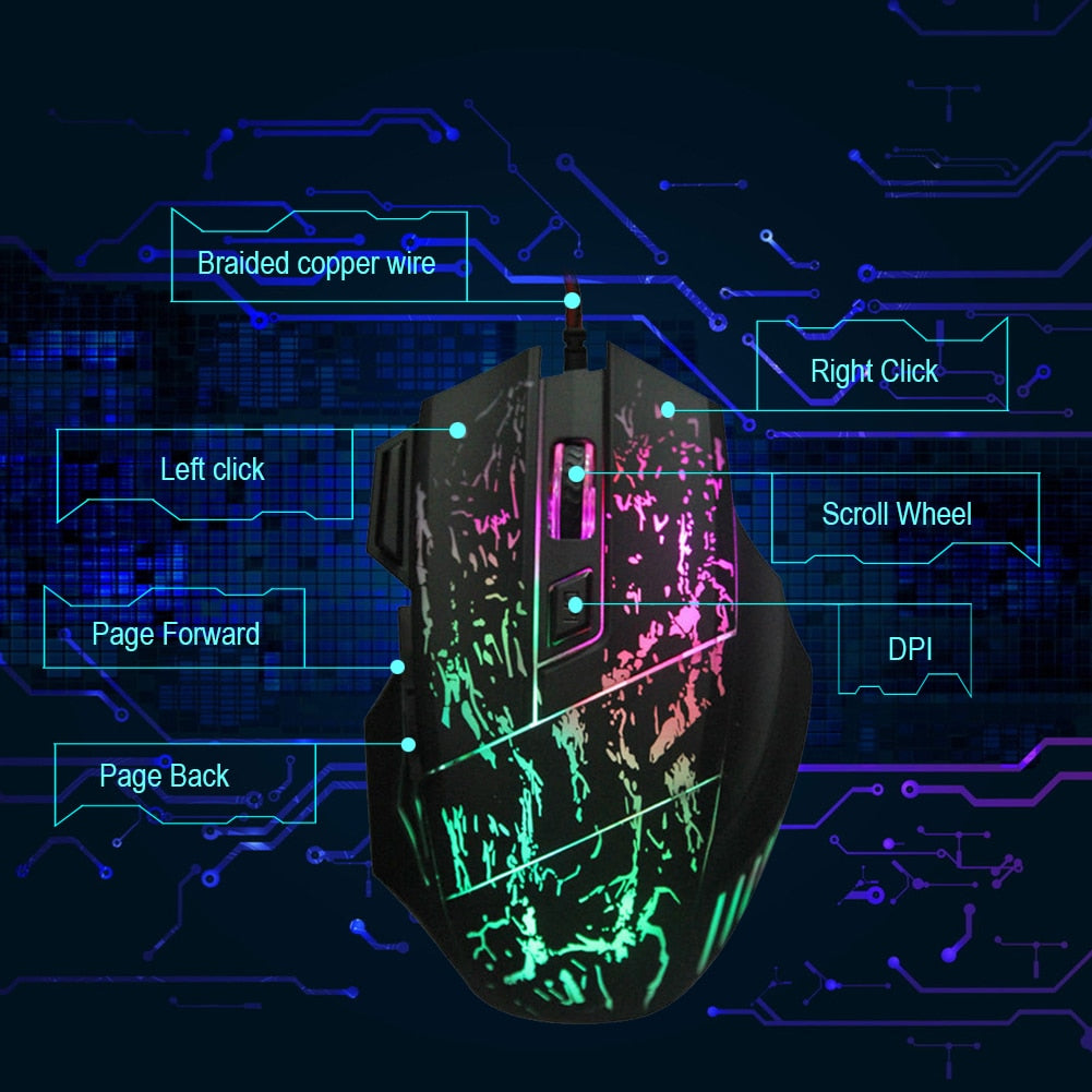 Computer Gaming Mouse | Transparent Design | Precision