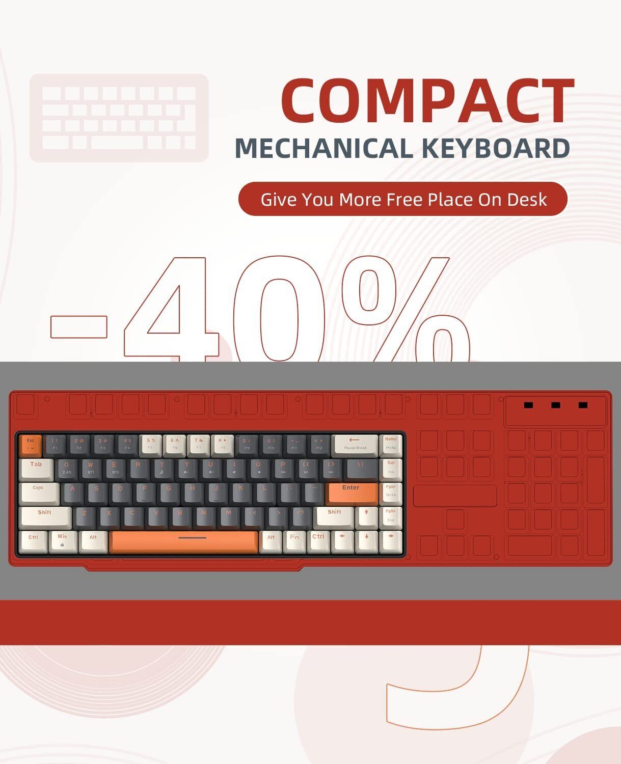 Wireless Bluetooth Mechanical Keyboard