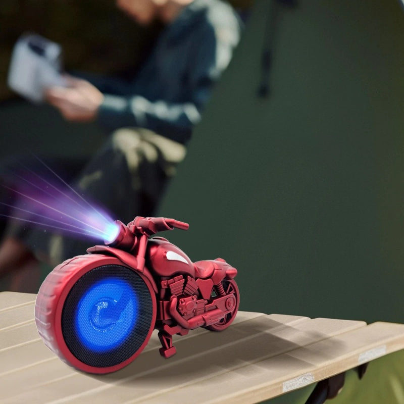 Motorcycle Shaped Bluetooth Speaker--Red
