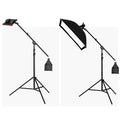 Studio Photo Video Light Stand Telescopic Boom Arm Holder 360 With Sandbag -UK