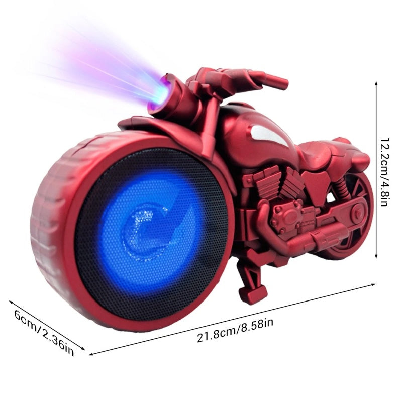 Motorcycle Shaped Bluetooth Speaker--Red
