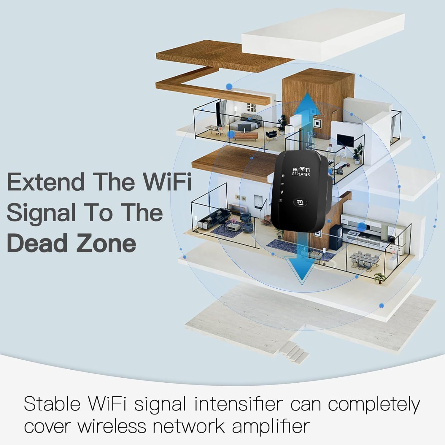 Wifi Repeater Wireless Signal Amplifier Extended Network Enhancer