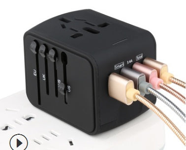 Multi-Function Power Socket | USB Ports | EU Plug