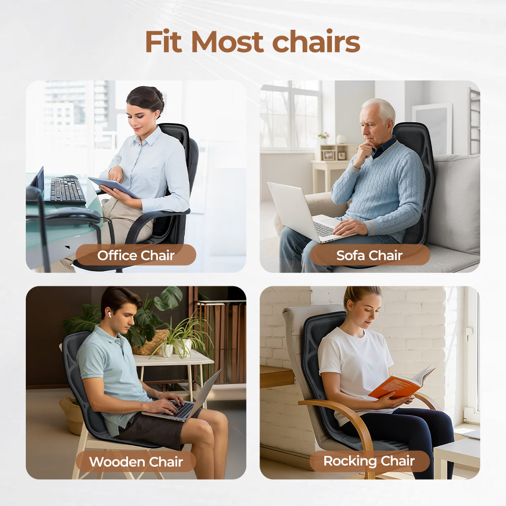2025 Massage Cushion | 9 Modes | Heat & Kneading