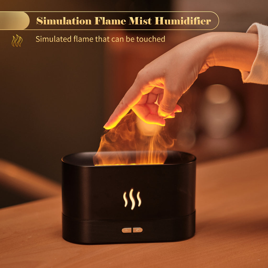 Flame Aroma Diffuser & Mist Humidifier | Auto-Off