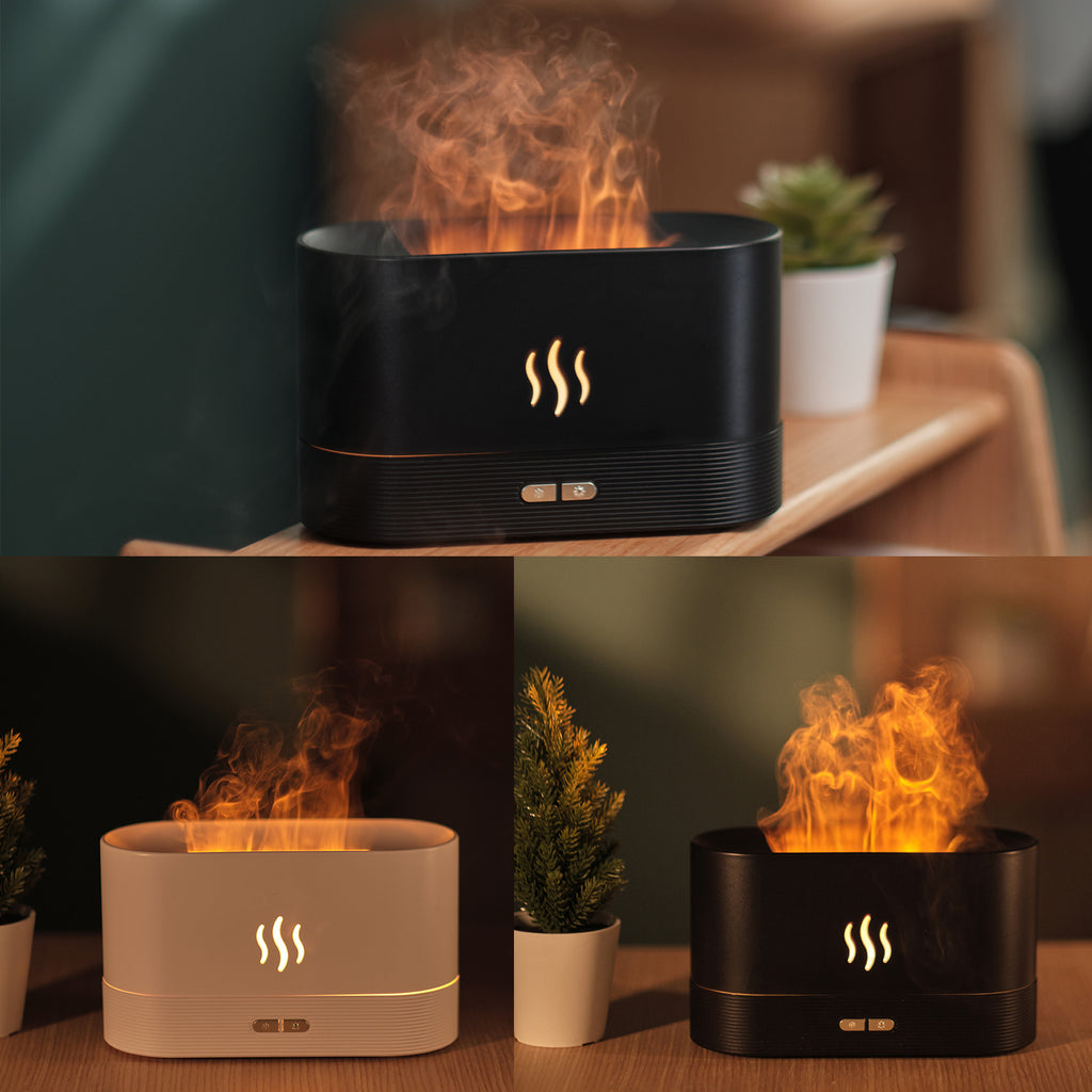 Flame Aroma Diffuser & Mist Humidifier | Auto-Off