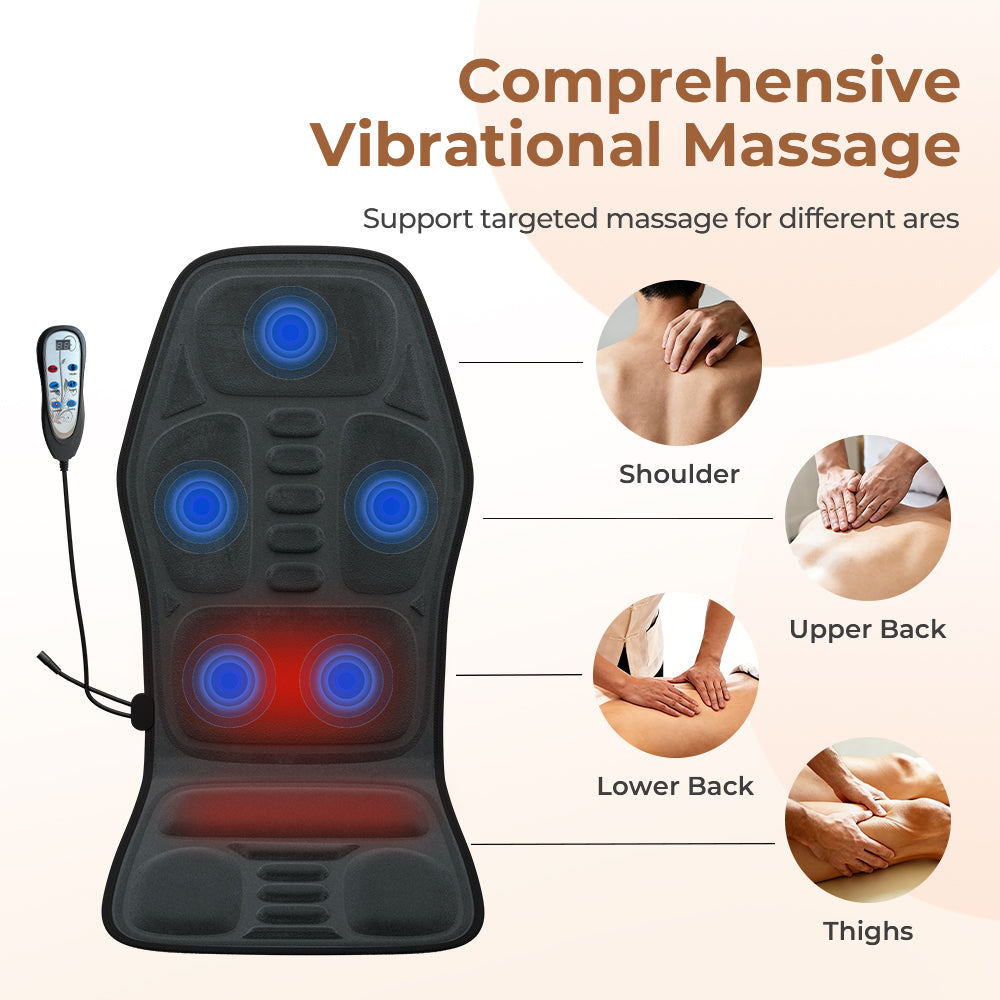 2025 Massage Cushion | 9 Modes | Heat & Kneading