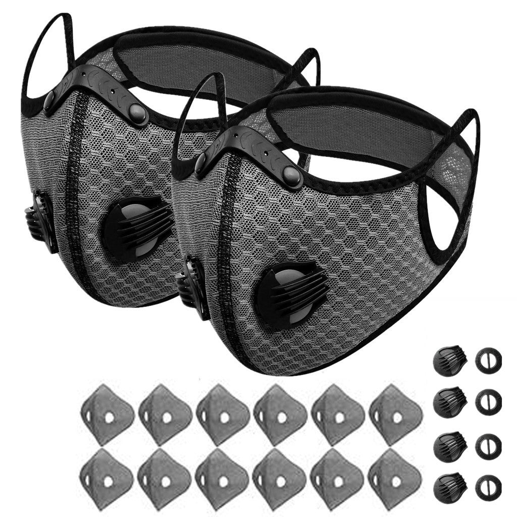 Cycling Face Mask | Activated Carbon Filter | Washable