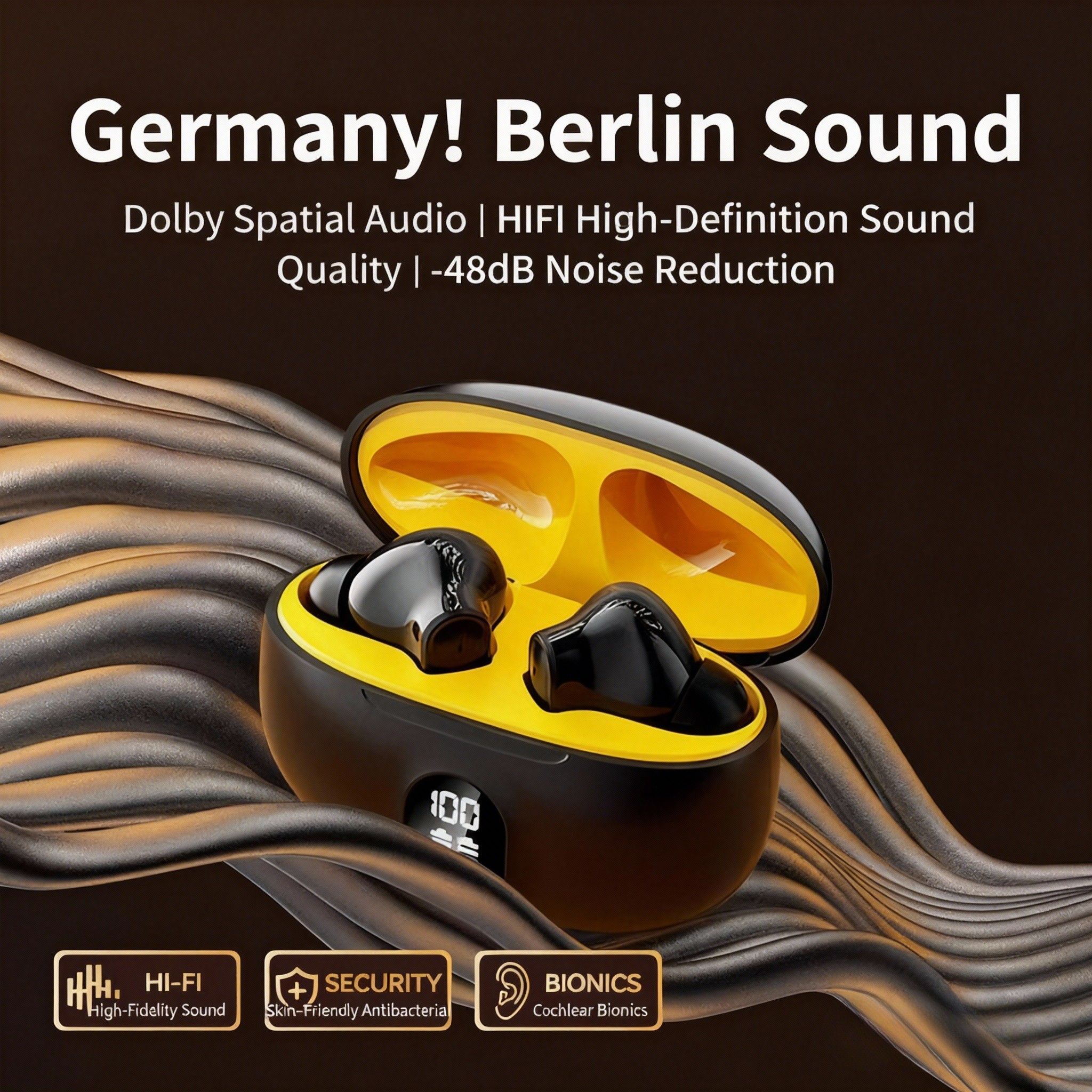 Digital Display Bluetooth Headset