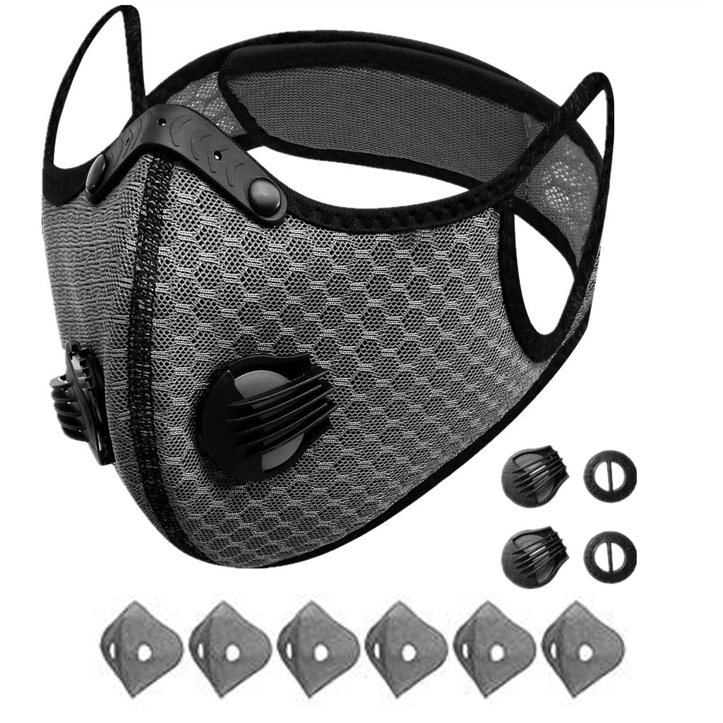 Cycling Face Mask | Activated Carbon Filter | Washable